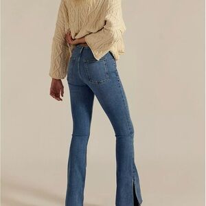 We The Free Level Up Slit Slim Flare Jeans